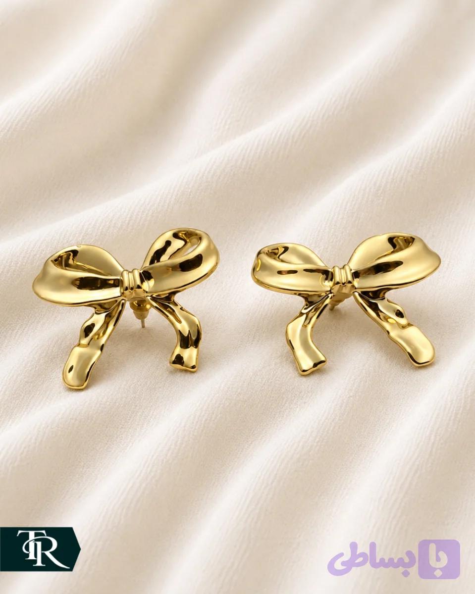 گوشواره میخی پاپیون کد12 (کد TLGFM)