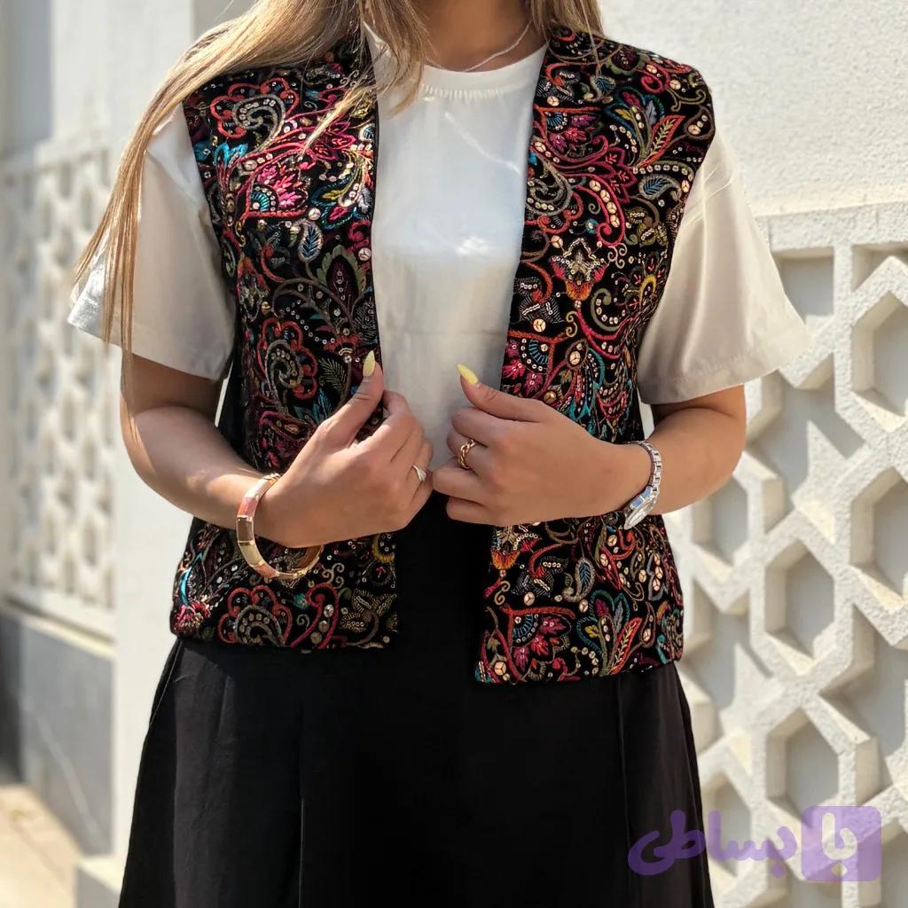 وست مدل ترنج طرح بته جقه - 4100 — تصویر 1