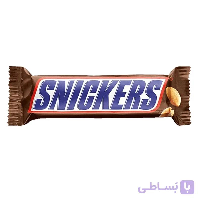 خرید شکلات اسنیکرز با مغز بادام زمینی 50 گرم | Snickers Chocolate Bar اصل