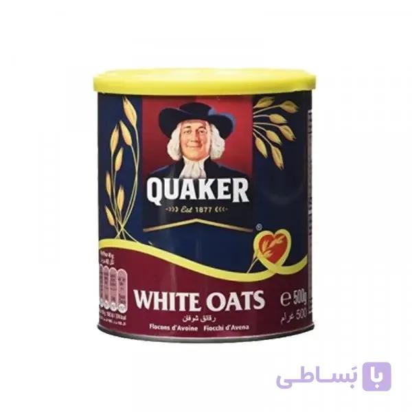 جو دوسر سفید کواکر 500 گرم | Quaker White Oats اصل