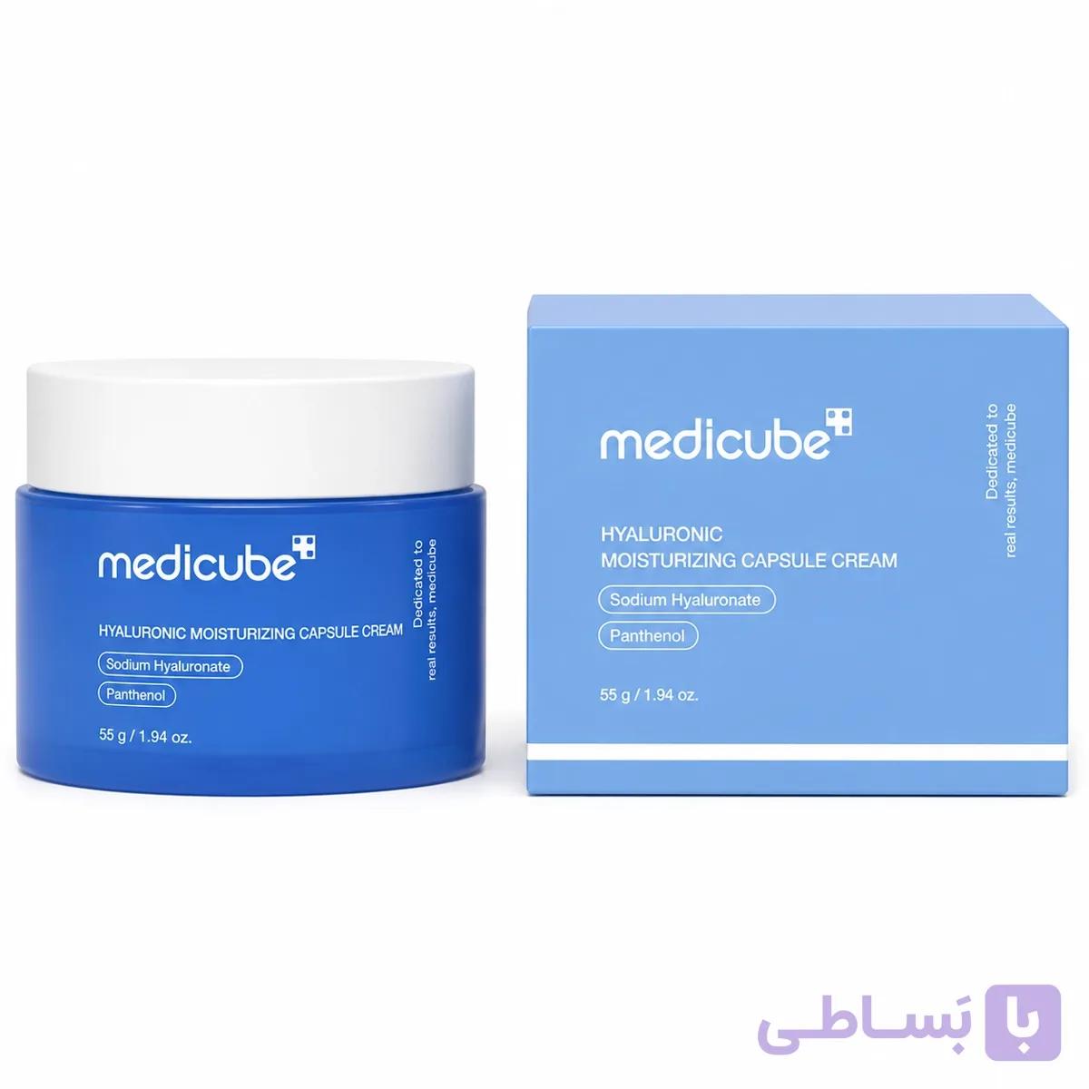 کرم کپسولی آبرسان هیالورونیک اسید مدی کیوب 55 گرم کد 2032 — تصویر 1