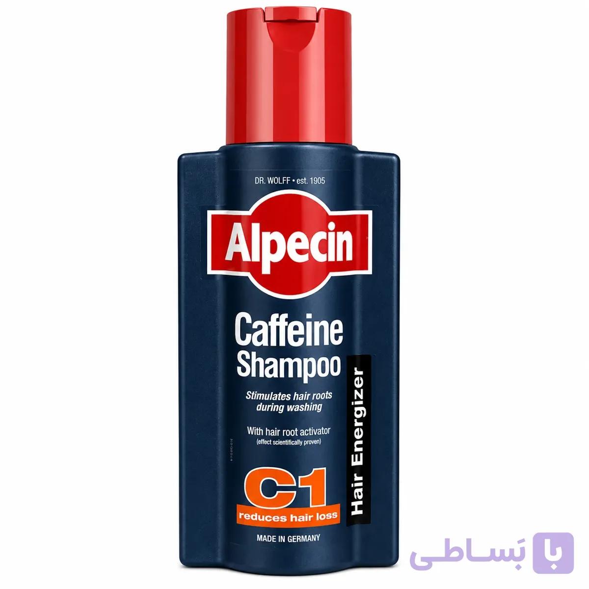 شامپو کافئین اسپرت آلپسین CTX حجم ۲۵۰ میل ضد ریزش شدید مو کد 3003 — تصویر 1