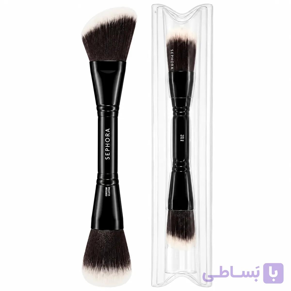 براش دو طرفه سفورا پوششی طبیعی و یکدست بدون رد براش کد 1005 — تصویر 1