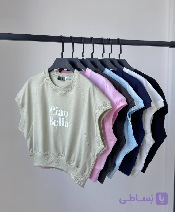 تیشرت وست کراپی Bella کد 114 — تصویر 1