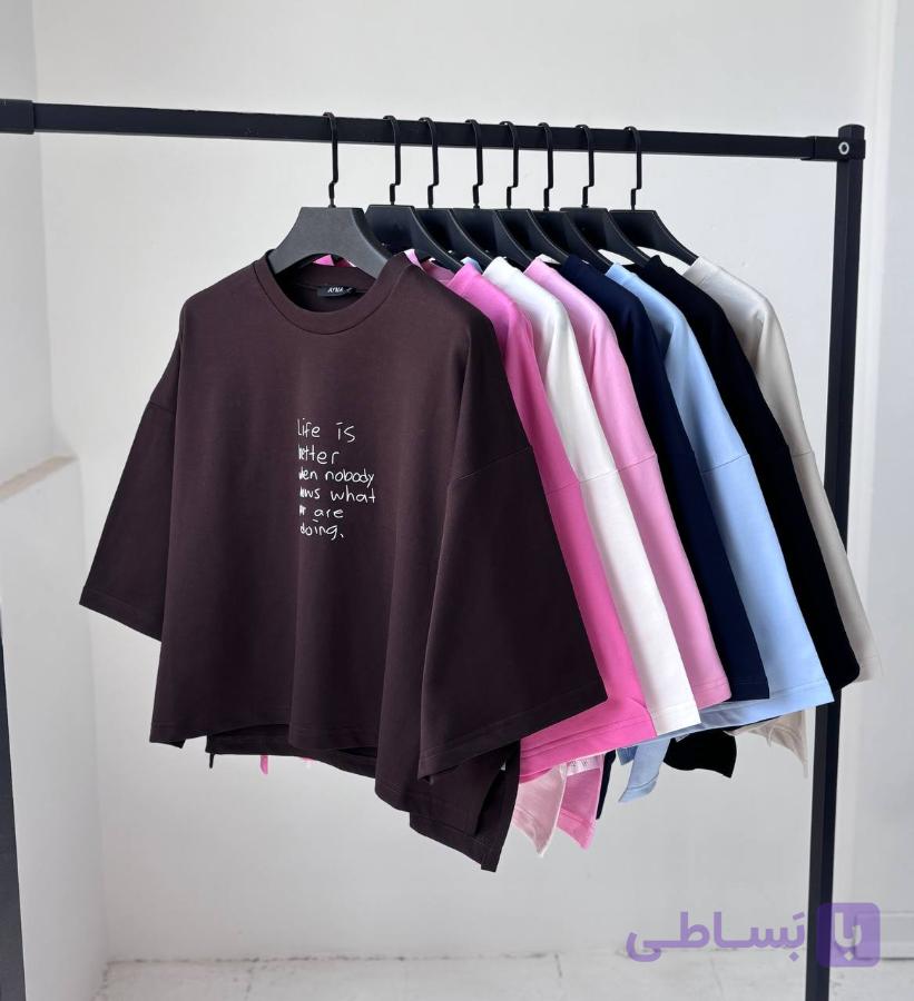 تیشرت باکسی life کد 108 — تصویر 1