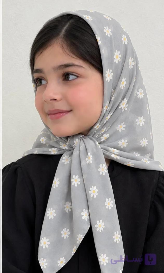 روسری نخی دخترانه مدل بابونه