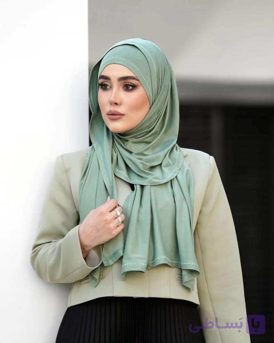 شال کویتی کشی وارداتی اورجينال دور نگین