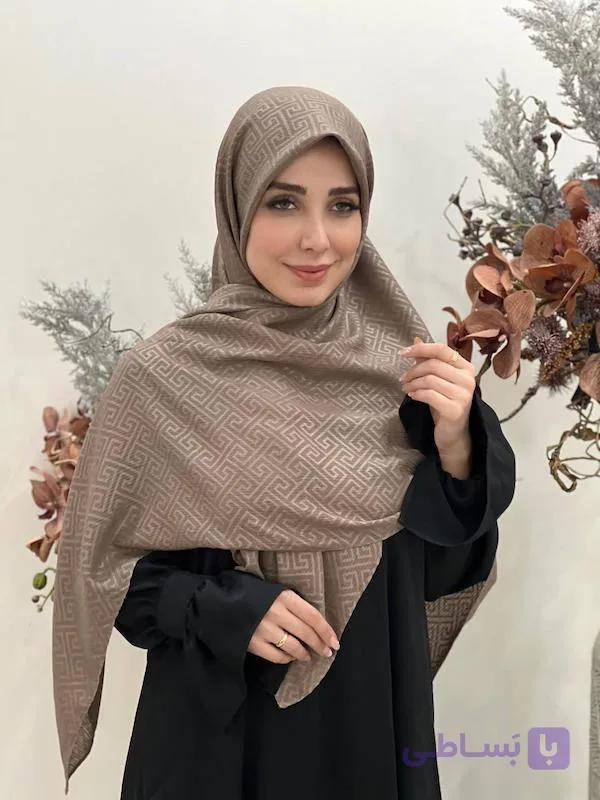 روسری ورساچه کریشه درختی ژاکارد