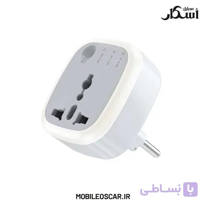 تبدیل دوشاخه و آداپتور تایمردار گرین لاین (مدل یونیورسال) — تصویر 1