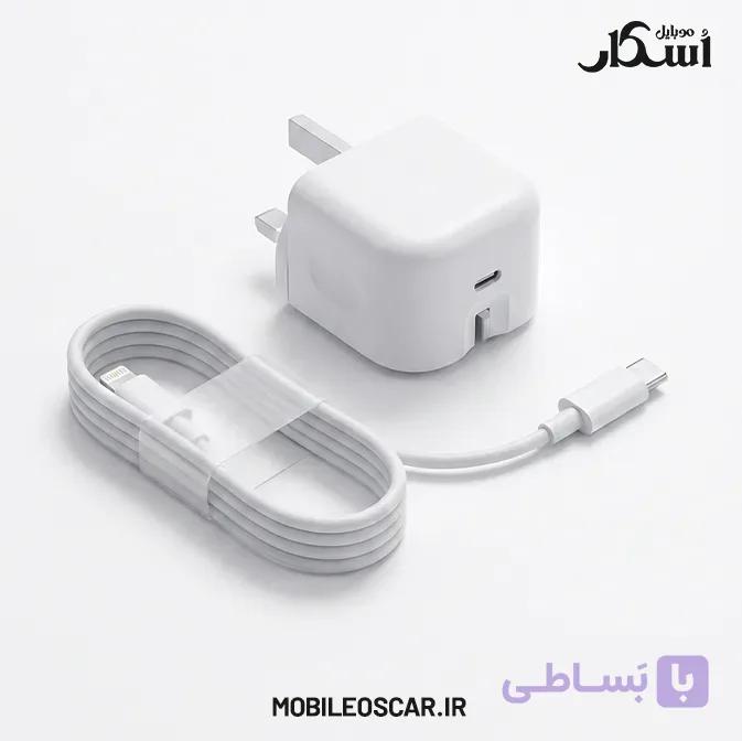 آداپتور شارژر ۲۰ وات بودی مدل AC366UTLW + کابل آیفون — تصویر 1