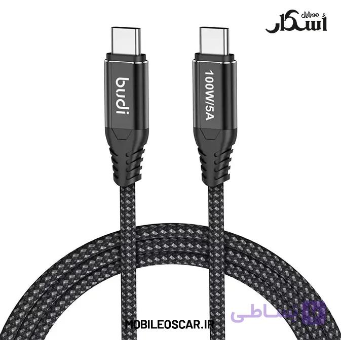 کابل شارژ تایپ سی بودی مدل DC253TTZ12B (طراحی نود درجه) — تصویر 1