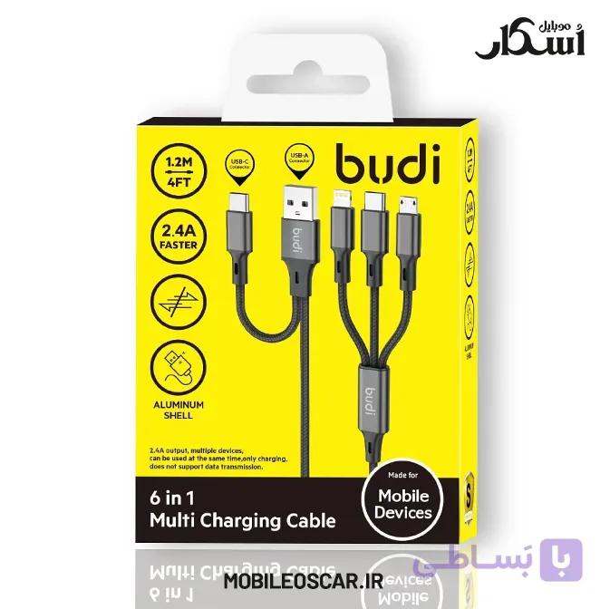 کابل شارژ شش در یک بودی مدل DC203T512 (چندکاره، سریع و ضد گره) — تصویر 1
