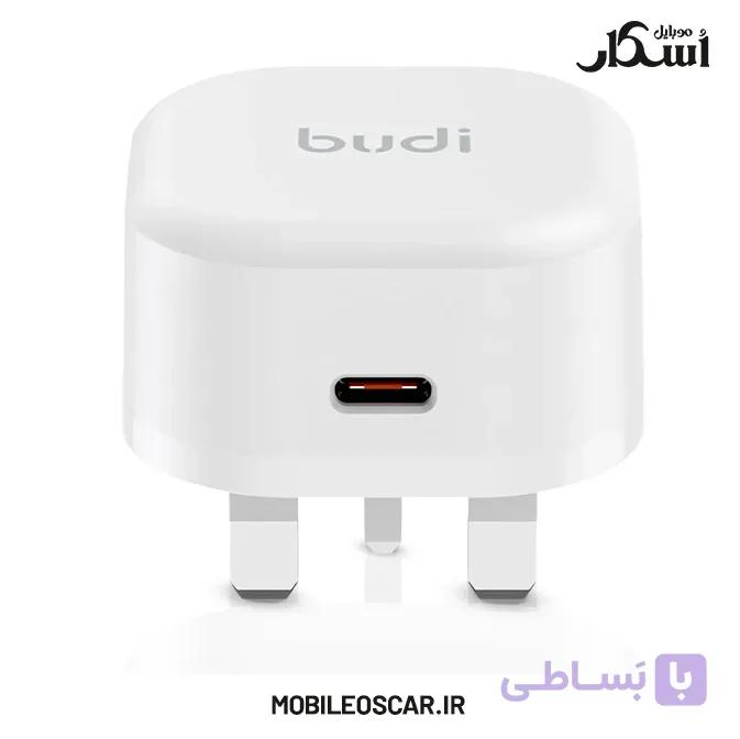 آداپتور مینی ۲۰ وات بودی مدل AC366UTTW + کابل تایپ سی — تصویر 1