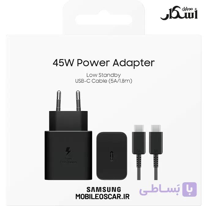 شارژر 45 وات سامسونگ اصلی با کابل 1.8 متری مدل EP-T4511 — تصویر 1