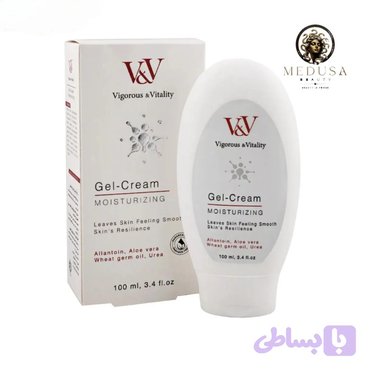 کرم ژل آبرسان و مرطوب‌کننده ویگرس V&V حجم ۱۰۰ میلی‌لیتر