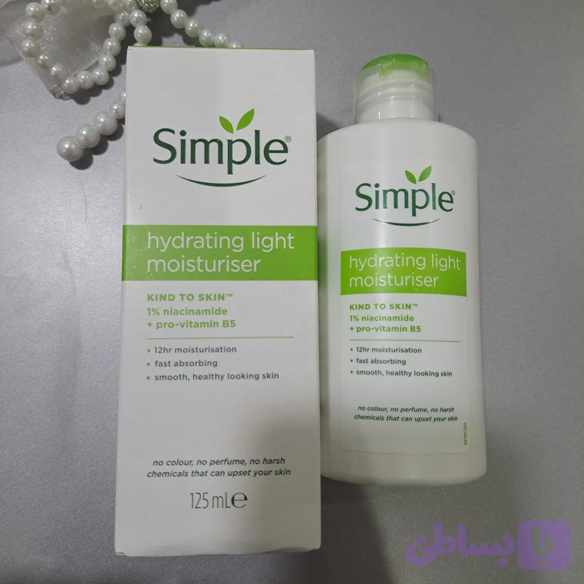 آبرسان سیمپل لایت 125 میل | Simple Hydrating Light Moisturiser اورجینال — تصویر 1