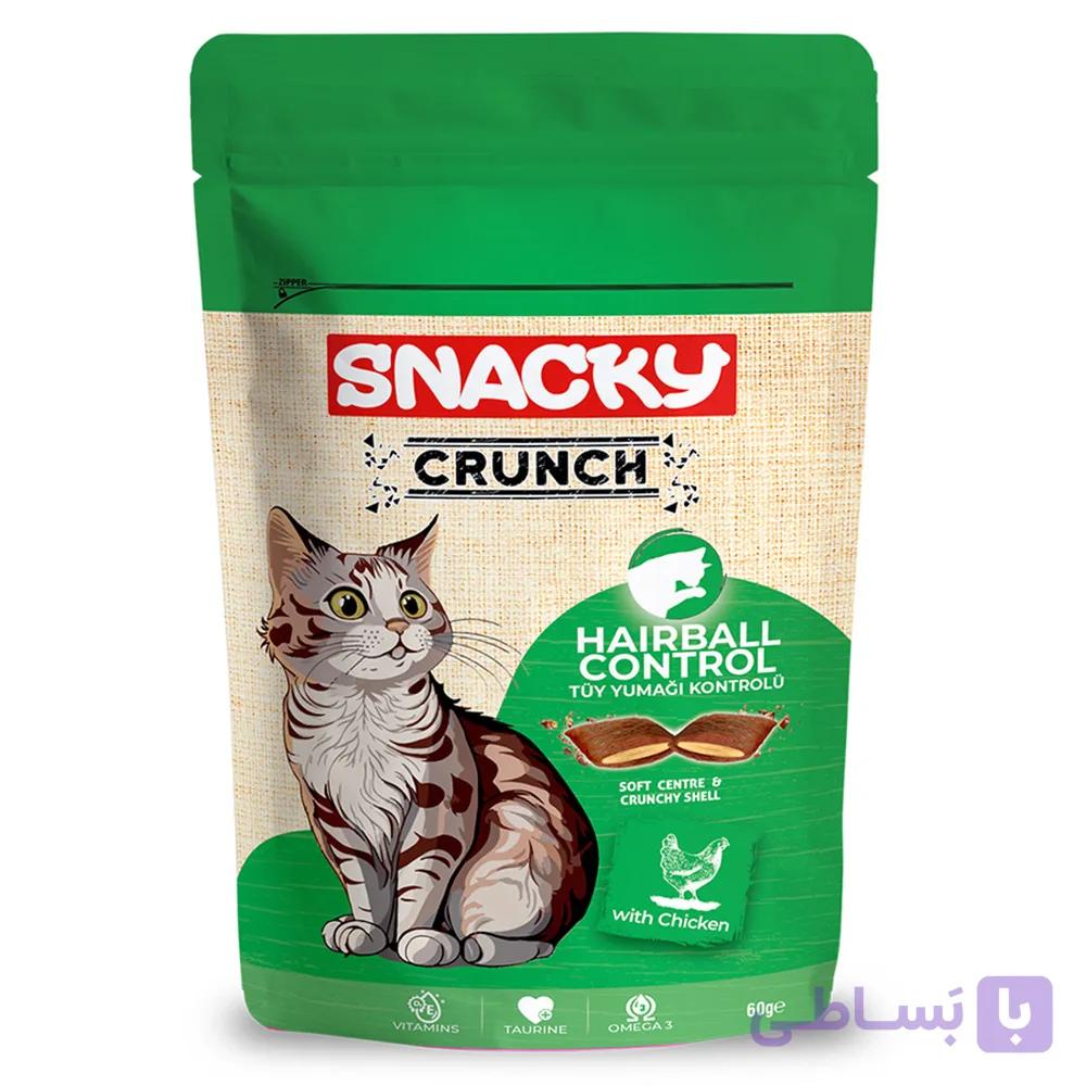 تشویقی گربه اسنکی مرغ کرانچی کنترل گلوله مویی Snacky Crunch