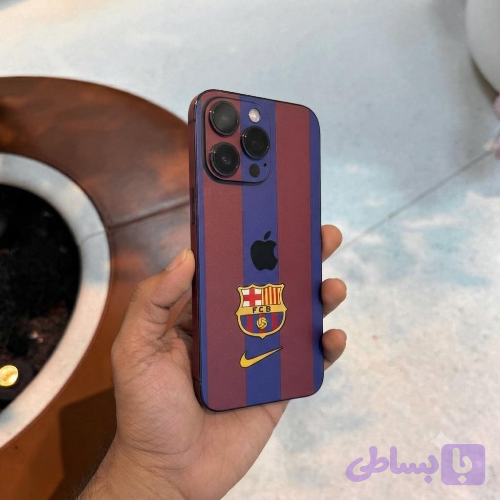 برچسب پوششی طرح بارسلونا مناسب برای تمامی مدل های گوشی موبایل