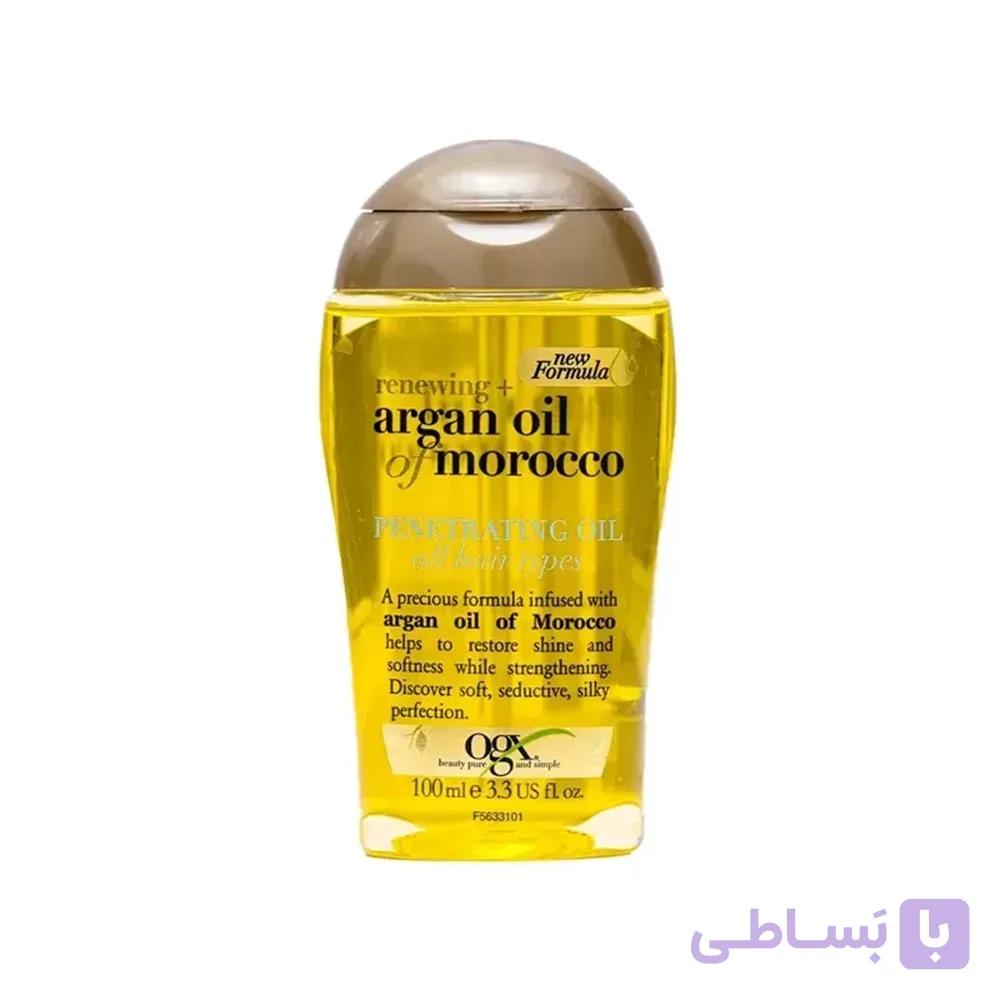روغن مو او جی ایکس مدل Extra Penetrating Oil ضد وز و موخوره و ترمیم قوی مو 100 میلی لیتر