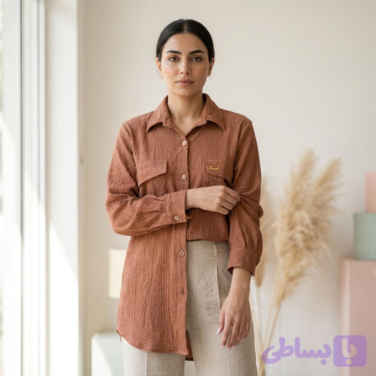 شومیز مراکشی جیب دار