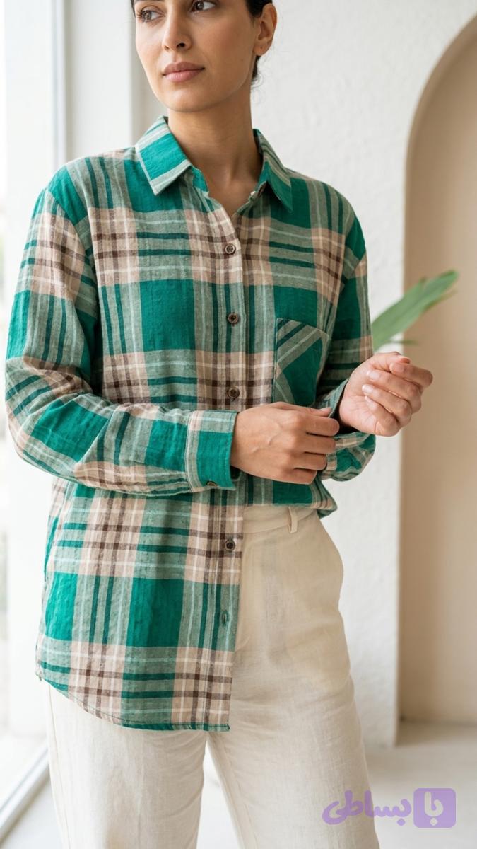 شومیز نخی چارخونه