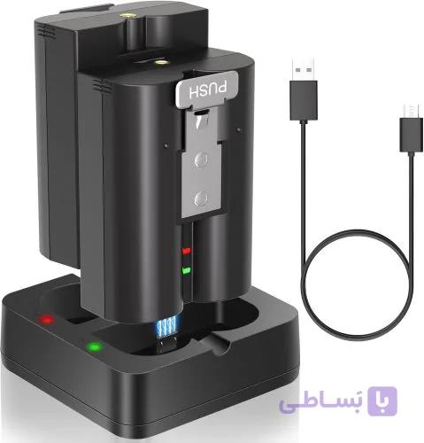 باتری فوق سریع به همراه شارژر برای دوربین زنگ در ۱/۲/۳/۴، دوربین نورافکن و دوربین Stick Up، باتری‌های لیتیوم-یونی قابل شارژ ارتقا یافته ۳.۶۵ ولت(2 باتری) — تصویر 1