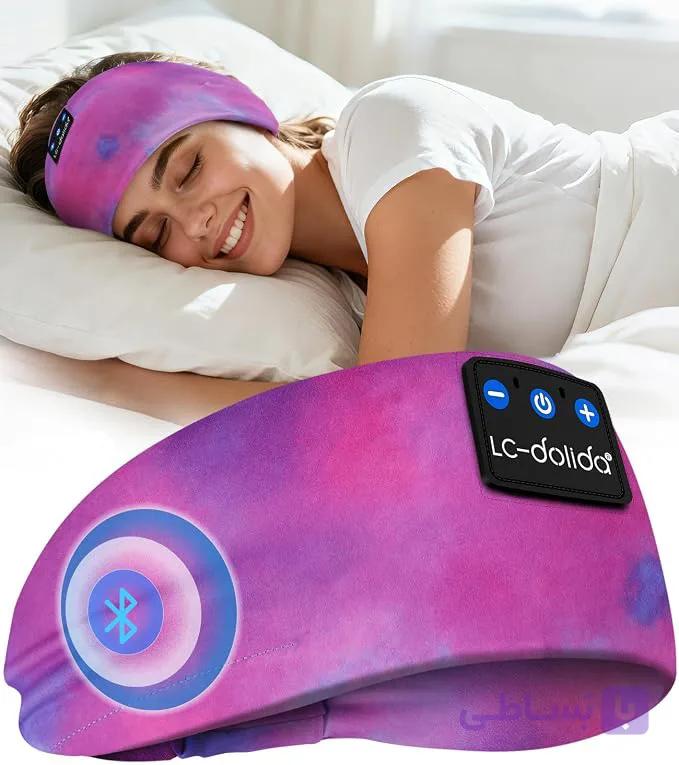 هدبند خواب هدفون ورزشی بلوتوثی برند LC-dolida — تصویر 1