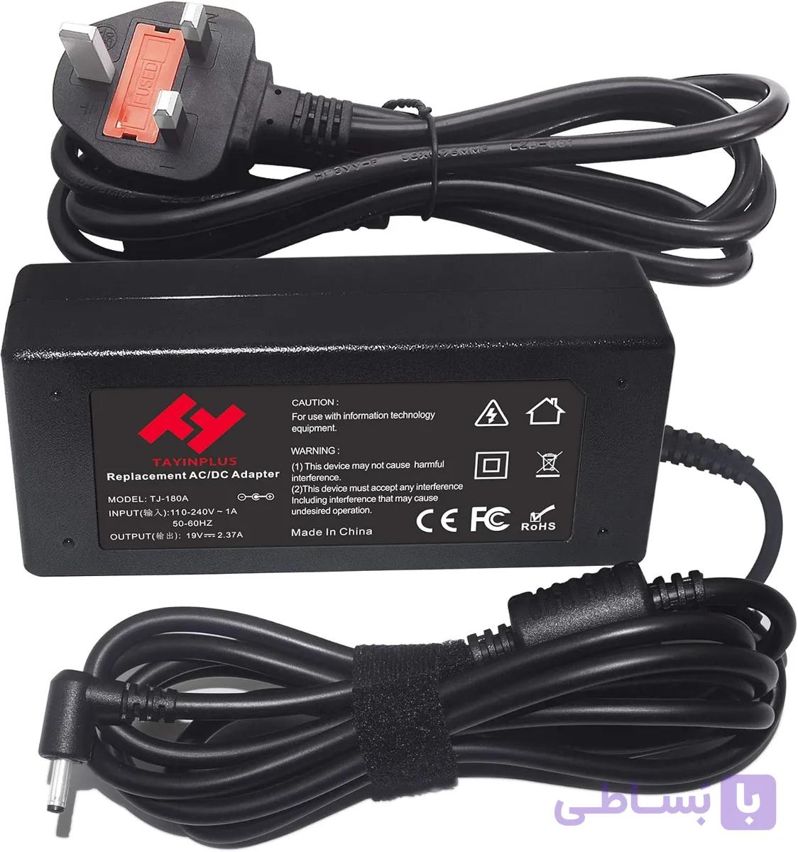 شارژر لپ‌تاپ ۱۹ ولت ۲.۳۷ آمپر ۴۵ وات برای Acer Swift 1 3 5 SF314 SF315 Chromebook 11 13 14 PA-1450-26 Spin 1 3 5 (3.0×1.1mm) — تصویر 1