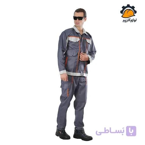 لباس کار بوفالو طوسی استخوانی — تصویر 1