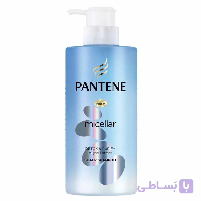 شامپو میسلار تنظیم چربی پوست سر پنتن مدل Detox And Purify Algae Extract جلبک دریایی حجم 530 میل — تصویر 1