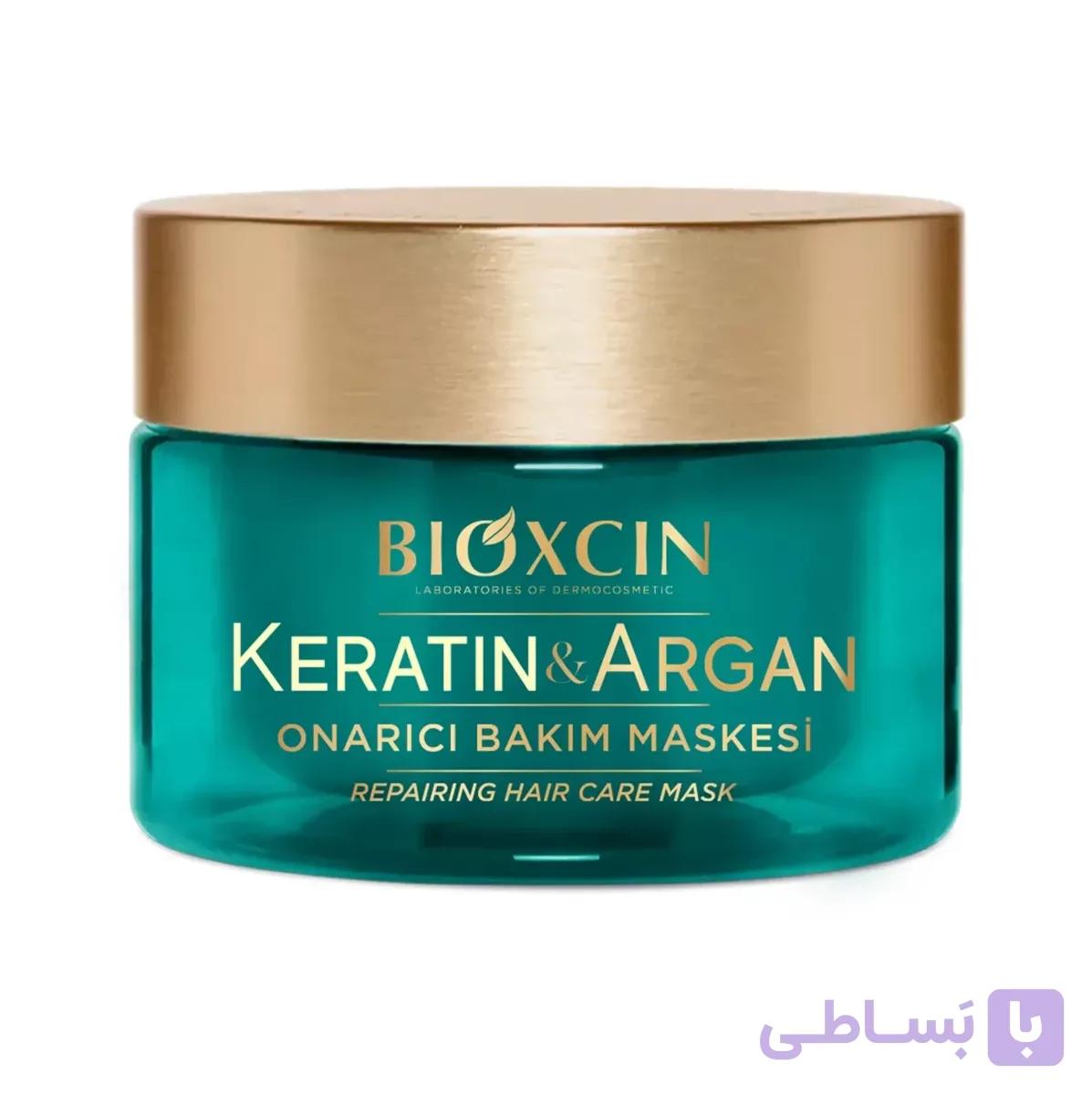 ماسک مو بیوکسین حاوی روغن آرگان و کراتین حجم 225 میل — تصویر 1