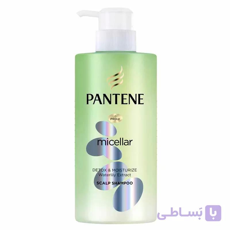 شامپو میسلار مرطوب کننده پنتن مدل Detox And Moisturize Waterlily Extract عصاره نیلوفر آبی حجم 530 میل — تصویر 1