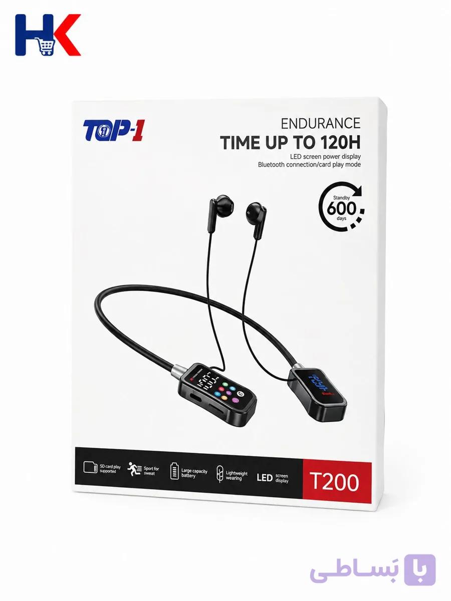 اسم محصول: هندزفری گردنی TOP-1 مدل T200 — تصویر 1