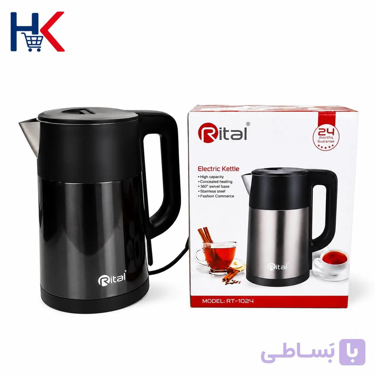 کتری برقی داخل استیل ریتال rt-1024