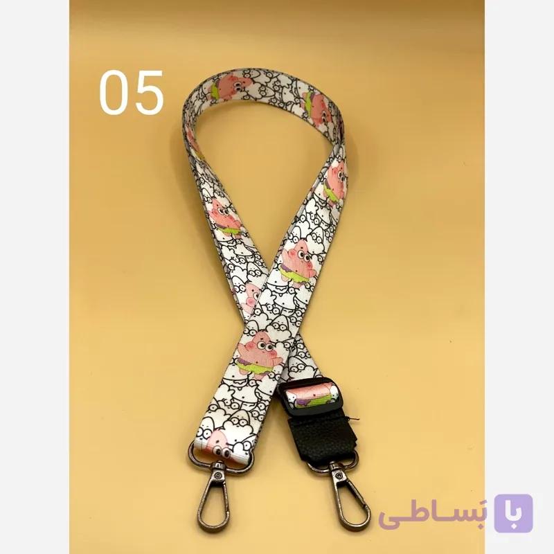 بند گردنی موبایل کراس بادی دو گیره طرح دار مناسب حمل گوشی و کارت