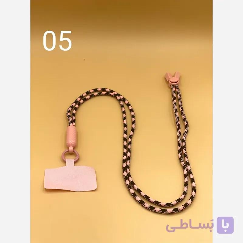 بند گردنی موبایل کراس بادی کنفی طرح دار همراه پیچ اتصال مناسب انواع گوشی