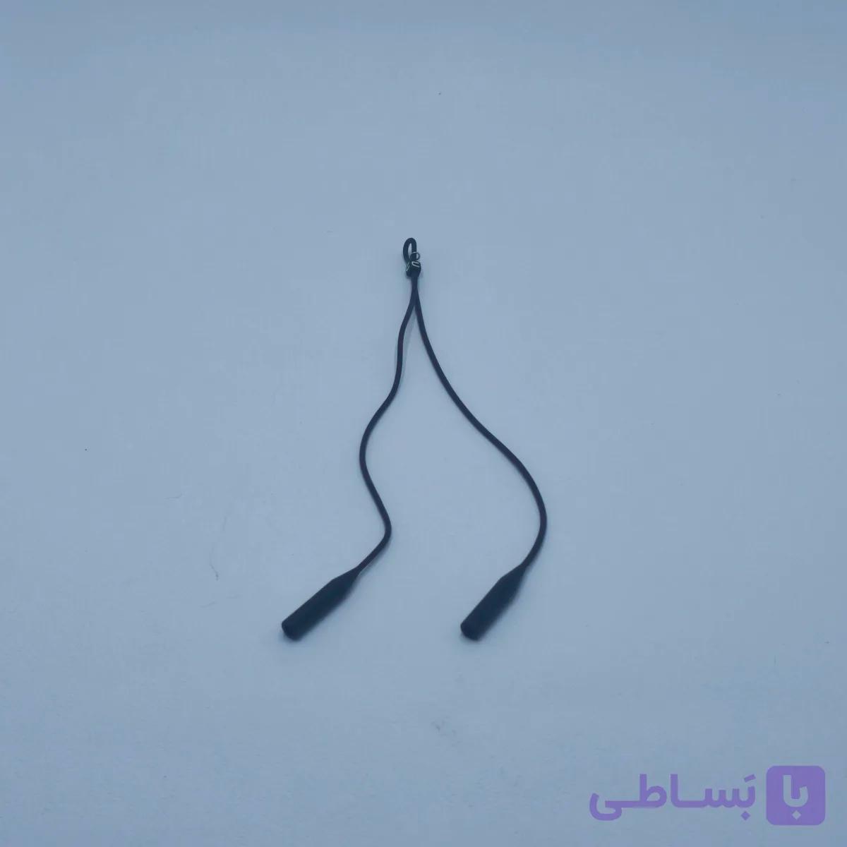 بند عینک سیلیکونی مهره دار مشکی