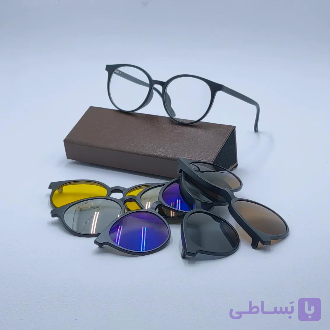 عینک طبی مگنتی پنج کاوره کد 5507
