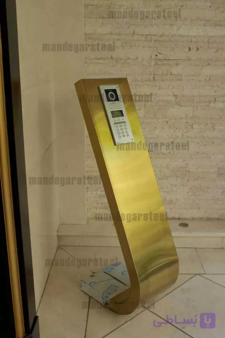 پایه آیفون مات طلایی مدل اِلیف — تصویر 1