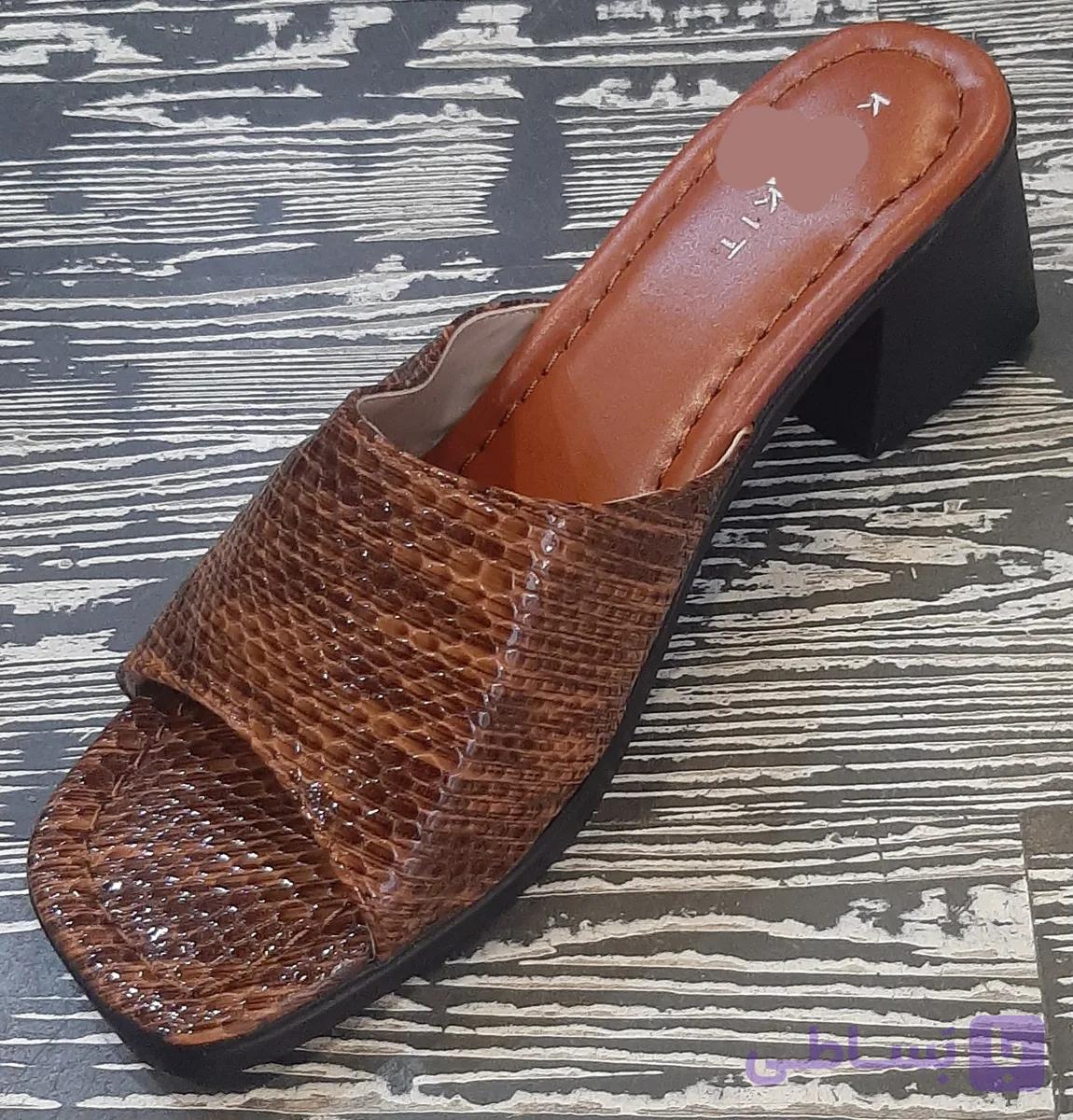 صندل زنانه کیتو پاشنه ۵ سانت پوست ماری کیتو