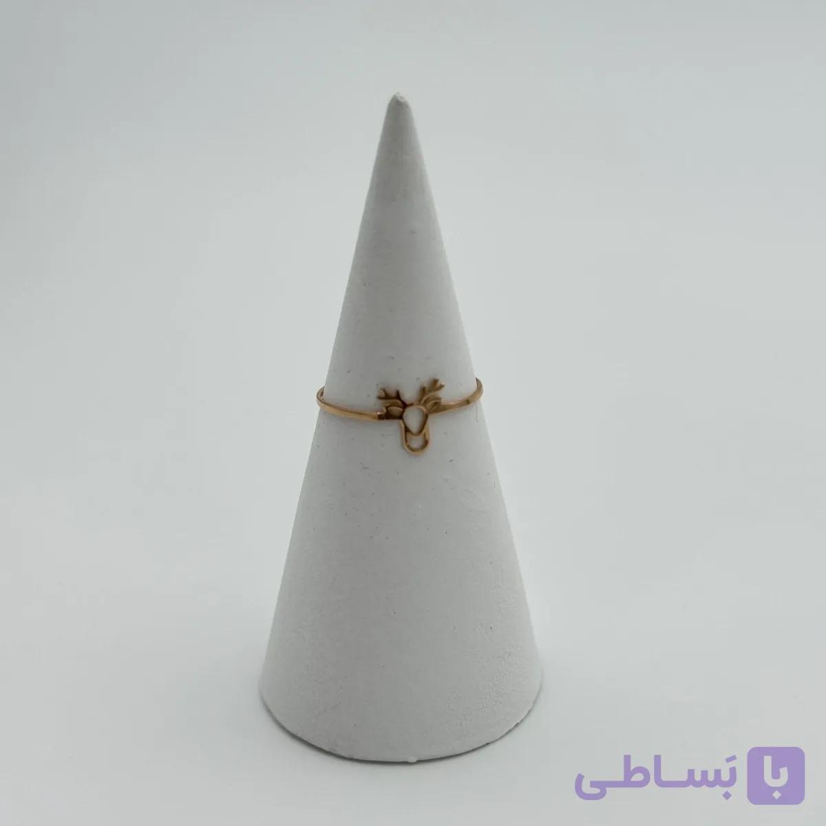 انگشتر طلا مینیمال طرح قلب وزن زیر گرم مناسب هدیه — تصویر 1