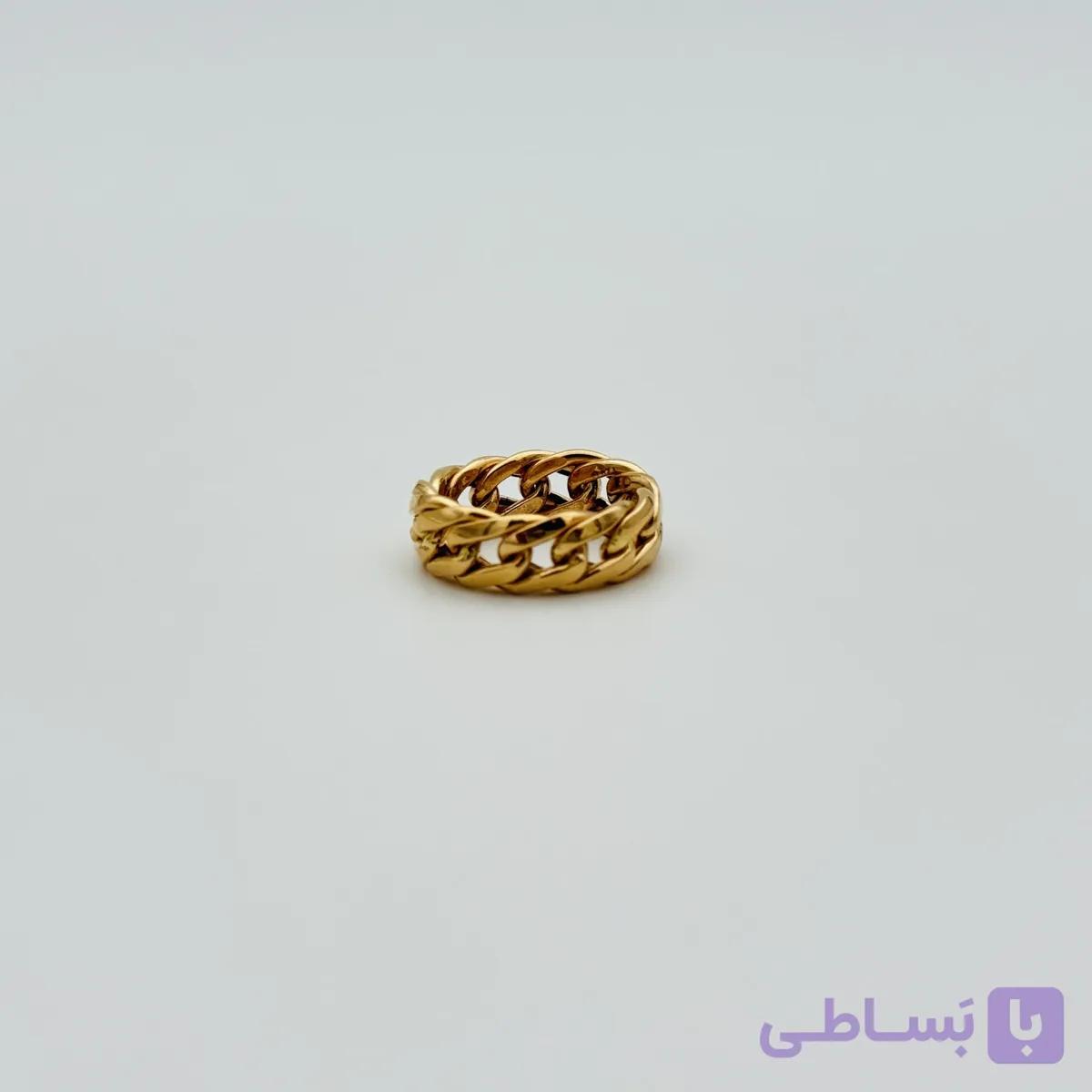 انگشتر طلا ۱۸ عیار مدل پروفیلی کارتیه | اجرت مناسب — تصویر 1