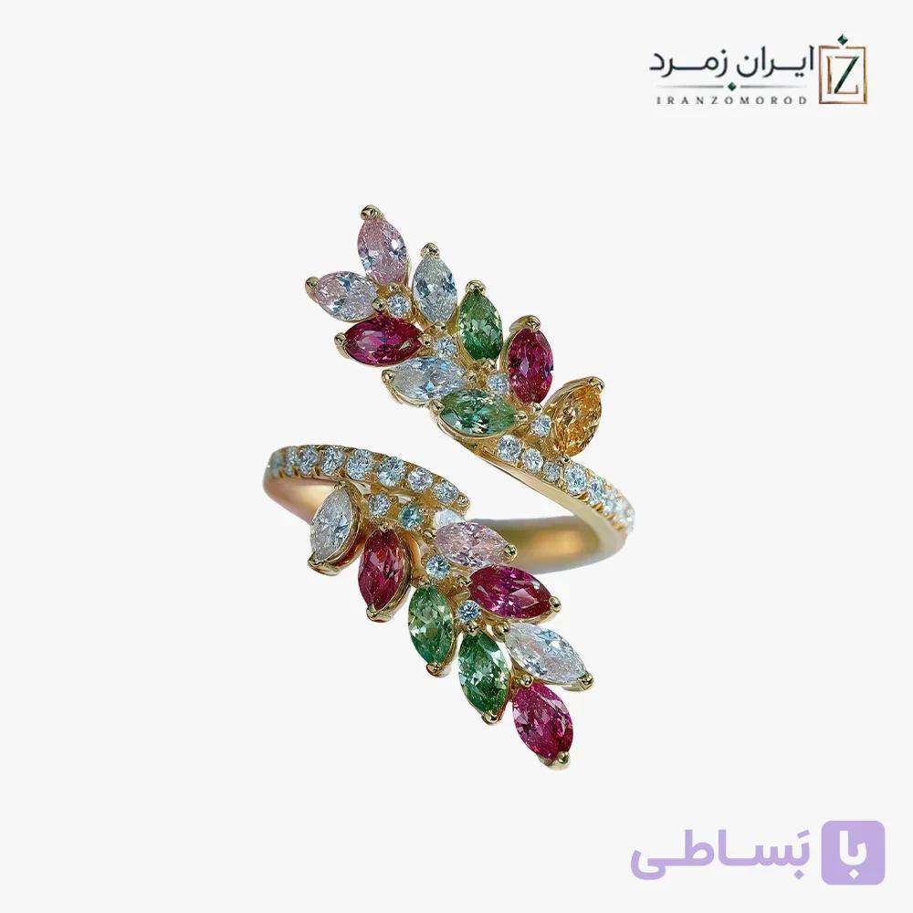 انگشتر زنانه کد CLMLT4015 | کالکشن مولتی‌کالر — تصویر 1