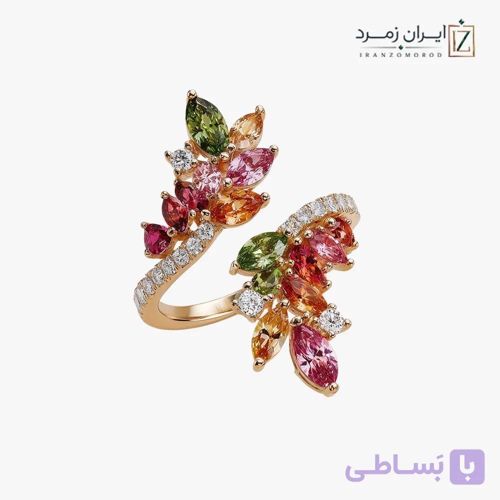 انگشتر زنانه کد CLMLT4017 | کالکشن مولتی‌کالر — تصویر 1