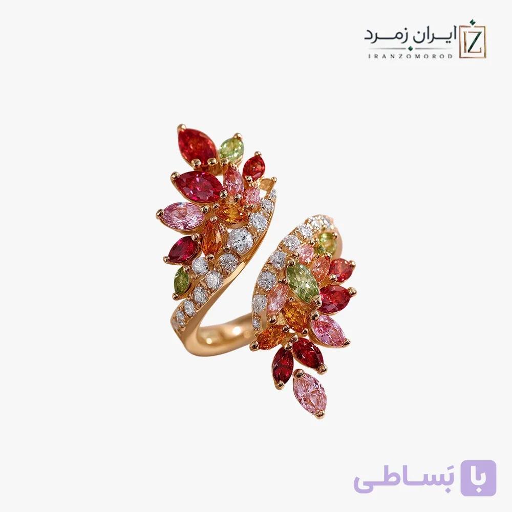 انگشتر زنانه کد CLMLT4014 | کالکشن مولتی‌کالر — تصویر 1