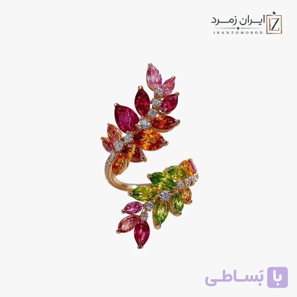 انگشتر زنانه کد CLMLT4011 | کالکشن مولتی‌کالر — تصویر 1