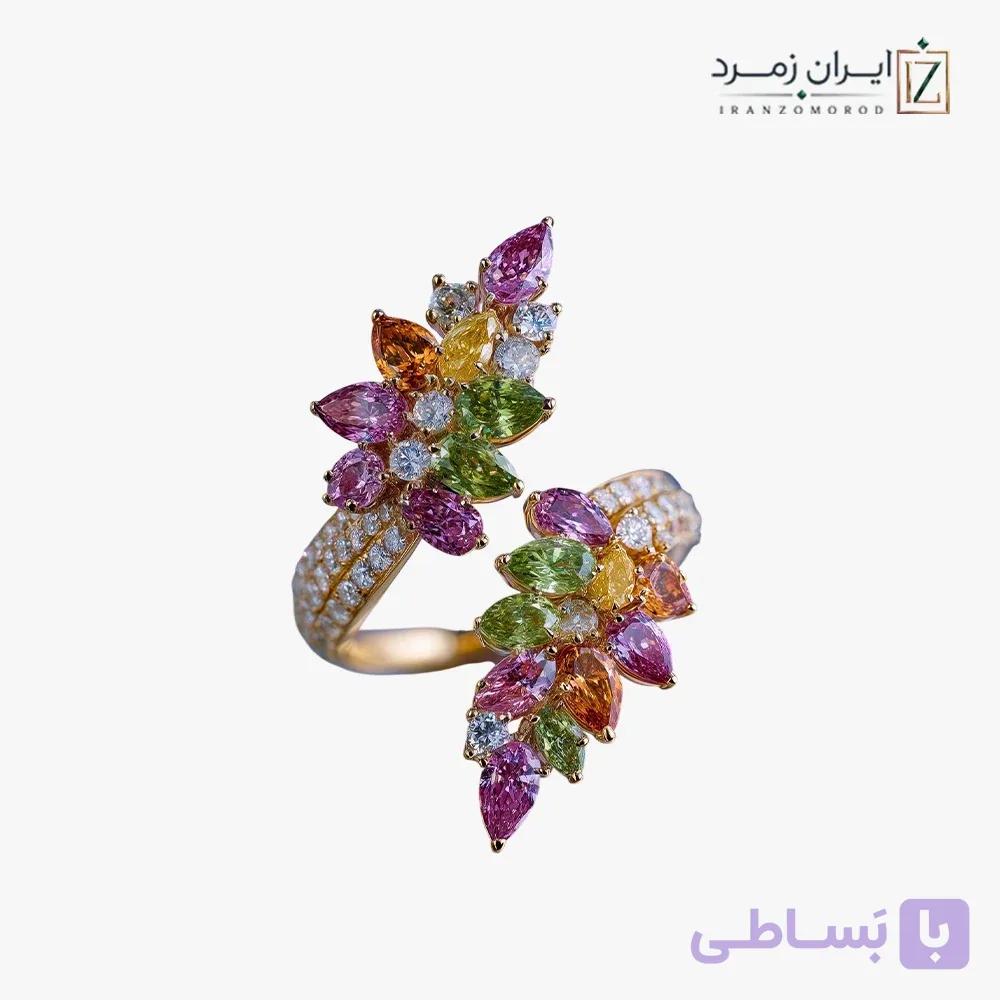 انگشتر زنانه کد CLMLT4016 | کالکشن مولتی‌کالر — تصویر 1