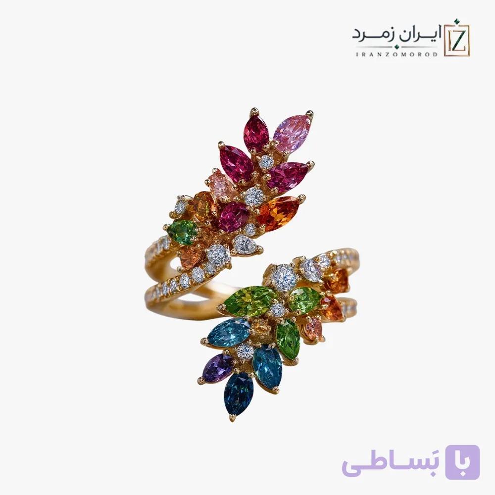 انگشتر زنانه کد CLMLT4012 | کالکشن مولتی‌کالر — تصویر 1
