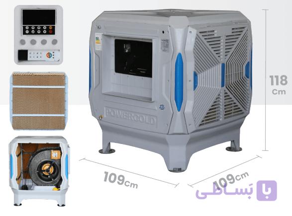 کولر آبی پلیمری سونوس مدل 40000 با موتور BLDC (هوشمند) — تصویر 1