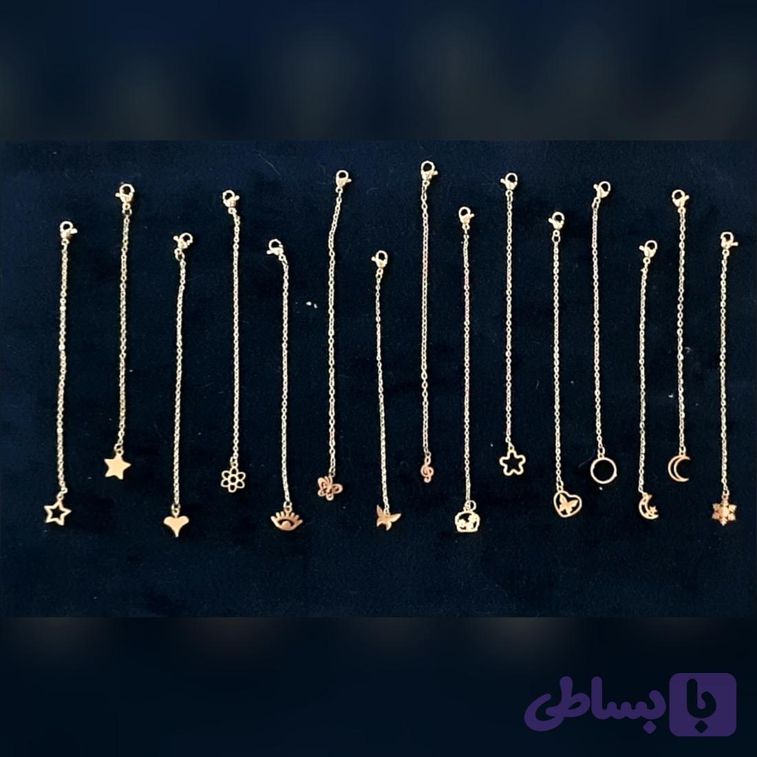 آویز ساعت استیل رنگ ثابت طلایی